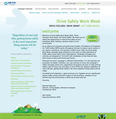 Drive Safely Work Week