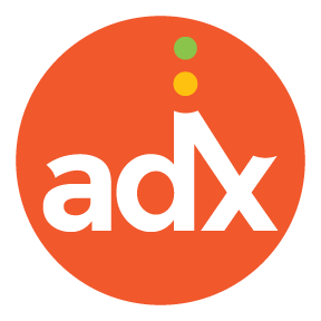 andonix icon with stylized adx and dots