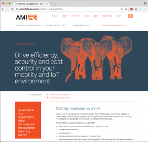 large banner at the top with content below.